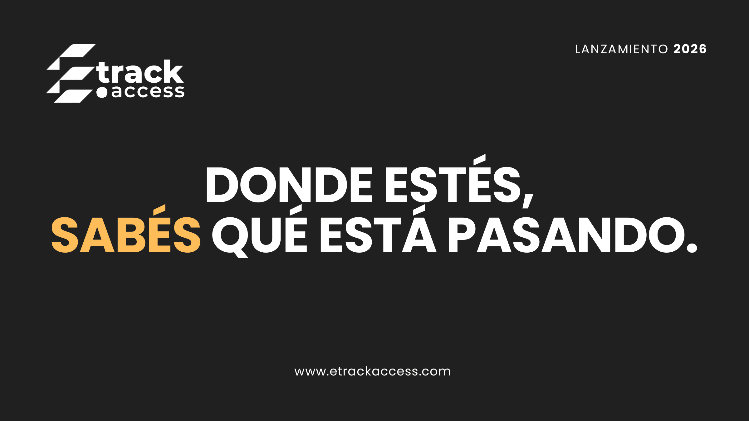 Portada del brochure de Etrack Access